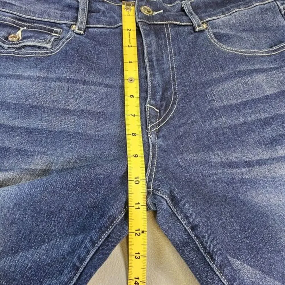 NWT True Religion Ricky Flap SN Men Blue Denim Jeans Size 36x34 Relaxed Straight